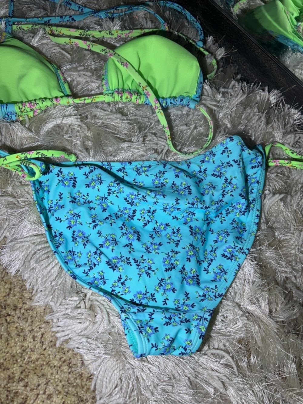 -🌸5/$25🌸No Boundaries Printed Two Piece Bikini Swimsuit Size L/XL - Picture 7 of 12